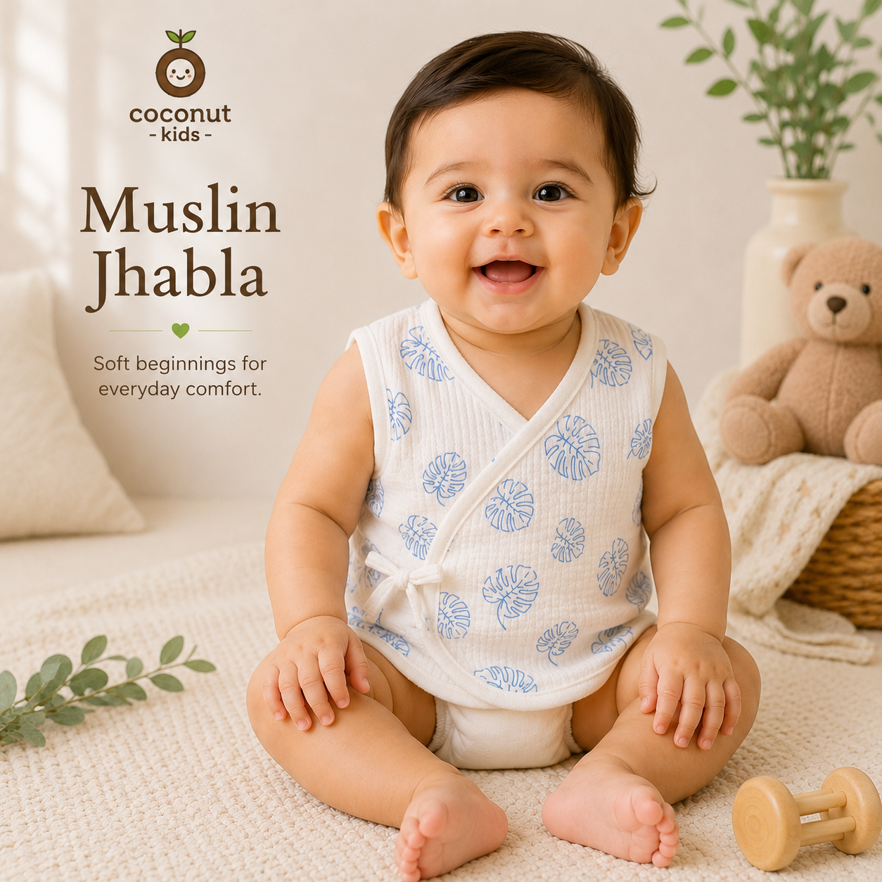 Muslin Jhablas(Set of 3)