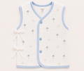 Crinkle Muslin Front Open Button Jabla – Set of 3 (Sleeveless)