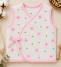 Coconut Kids Premium Muslin Side Knot Jhabla – Pink Floral